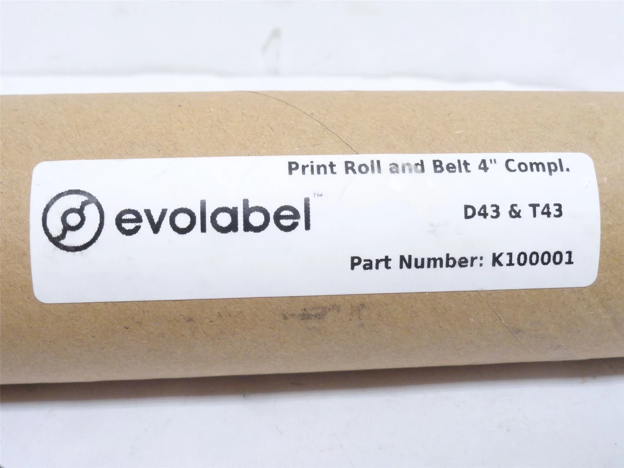 Evolabel K100001; Belt Drive Roller 6-1/8" Belt Width  3/4"OD
