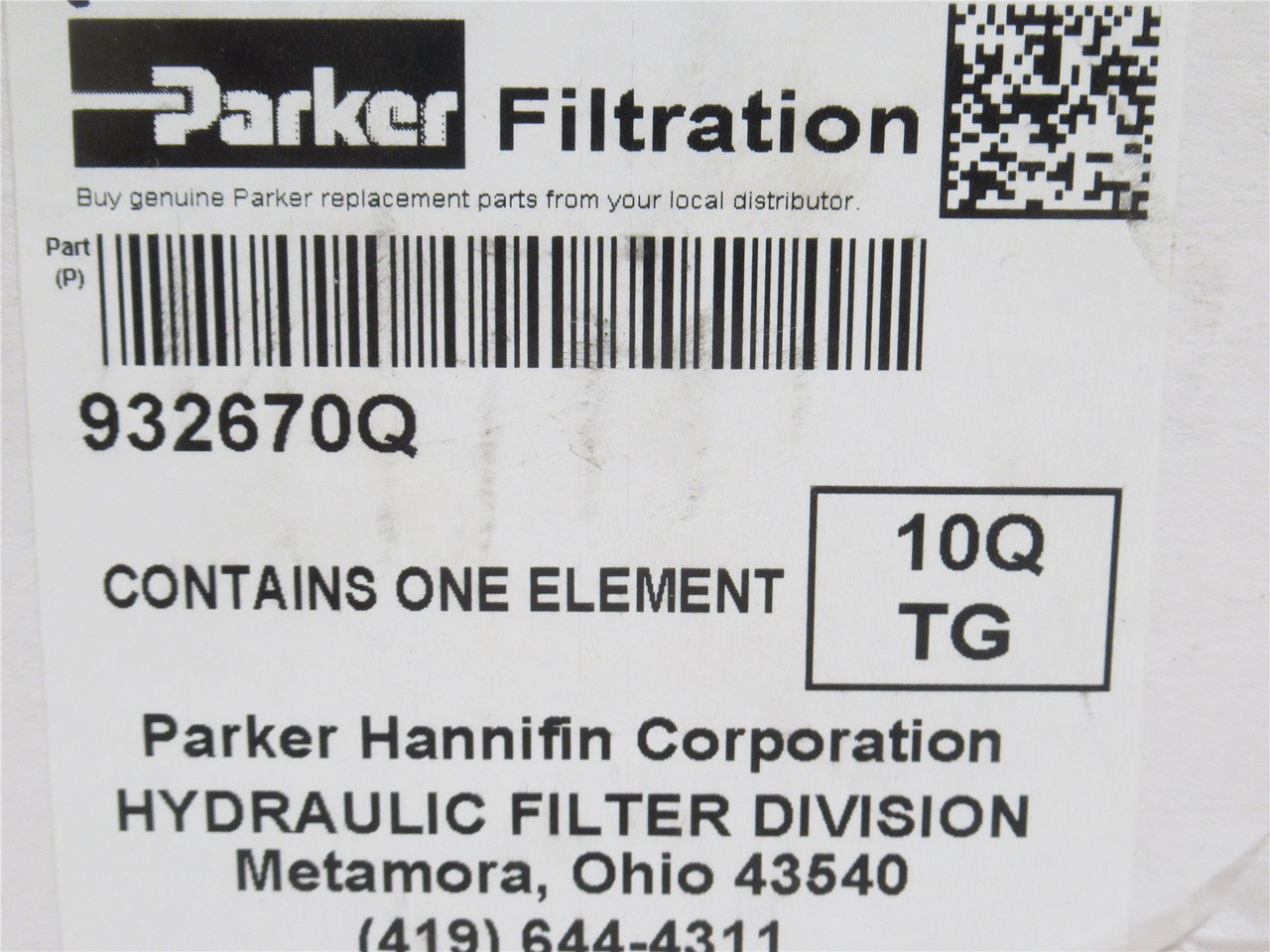 Parker 932670Q; High Pressure Inline Filter; SAE HF4