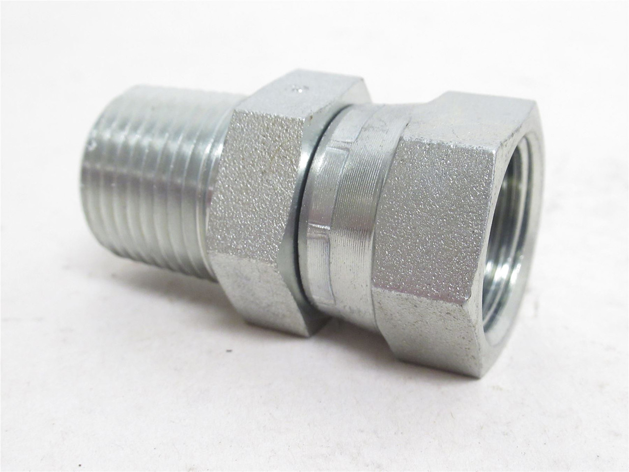 Parker 0107-8-8-S; Straight Pipe Swivel; 1/2 x 1/2 NPT