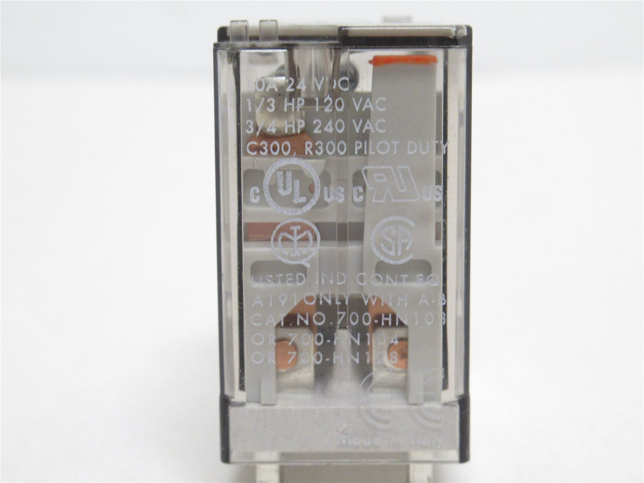 Allen-Bradley 700-HC22Z24; Relay 2PDT; 10A; 240VAC Coil 24VDC
