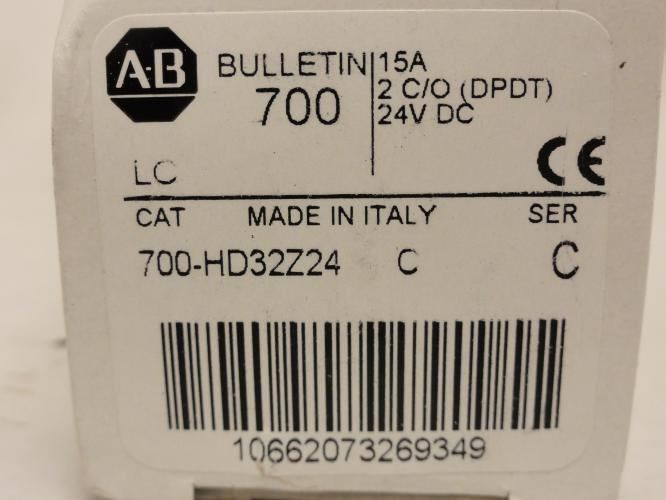 Allen-Bradley 700-HD32Z24; Relay; 15A; 240VAC; Coil: 24VDC