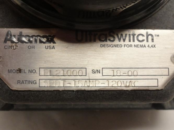 Flowserve PL21000; Automax Flow Switch; 15A; 120VAC; SPDT