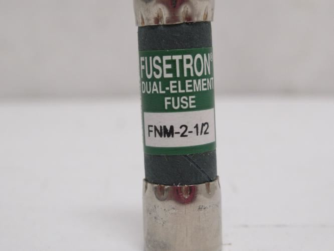 Bussmann FNM 2-1/2; Lot-2 Time Delay Midget Fuses; 2-1/2A; 250V