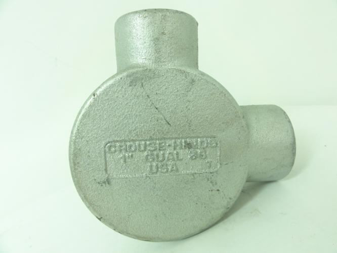 Crouse-Hinds GUAL36; Conduit Outlet Box 1"; 2 Threaded Hubs