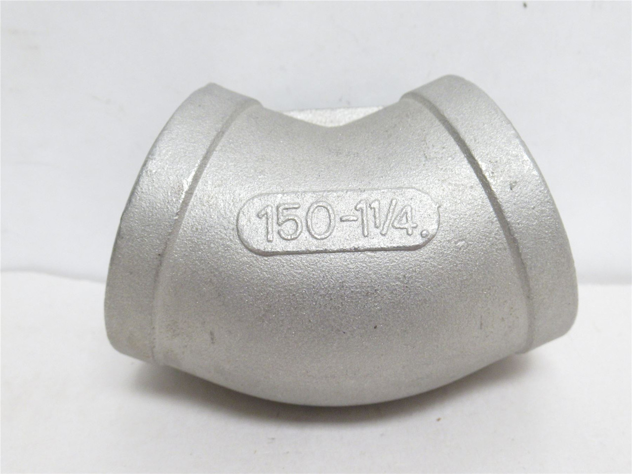 Industry-Std 1LTB8; Pipe Elbow; SS-304; 1-1/4NPT; Class: 150