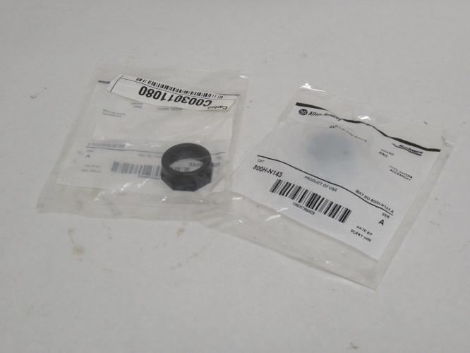 Allen-Bradley 800H-N143; Lot-2 Push Button Guard Rings; 30mm