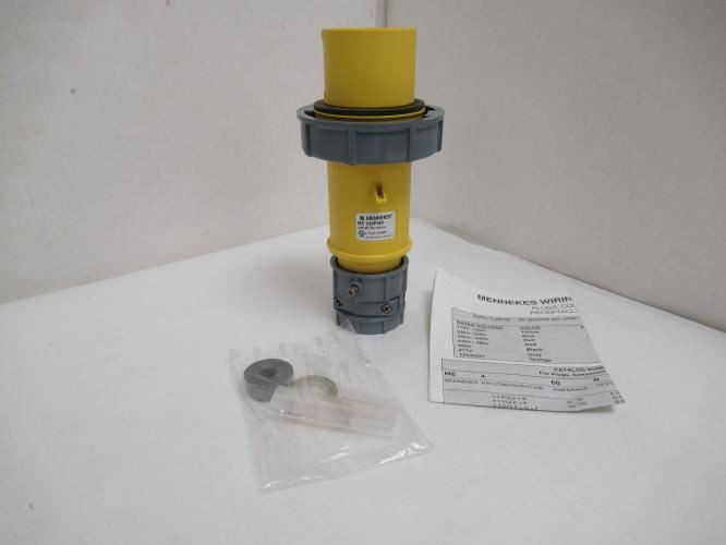 Mennekes ME 330P4W; Watertight Connector 30A; 125VAC; 1PH
