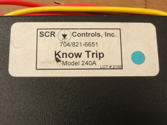 SCR 240A; KnowTrip Controller; 240V; 5 - 35 OHMS