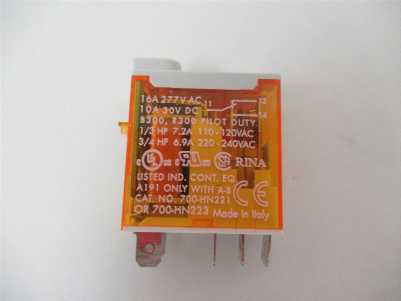 Allen-Bradley 700-HK36A1-3-4; Relay 10 Amp - 1 Pole  120 Volt
