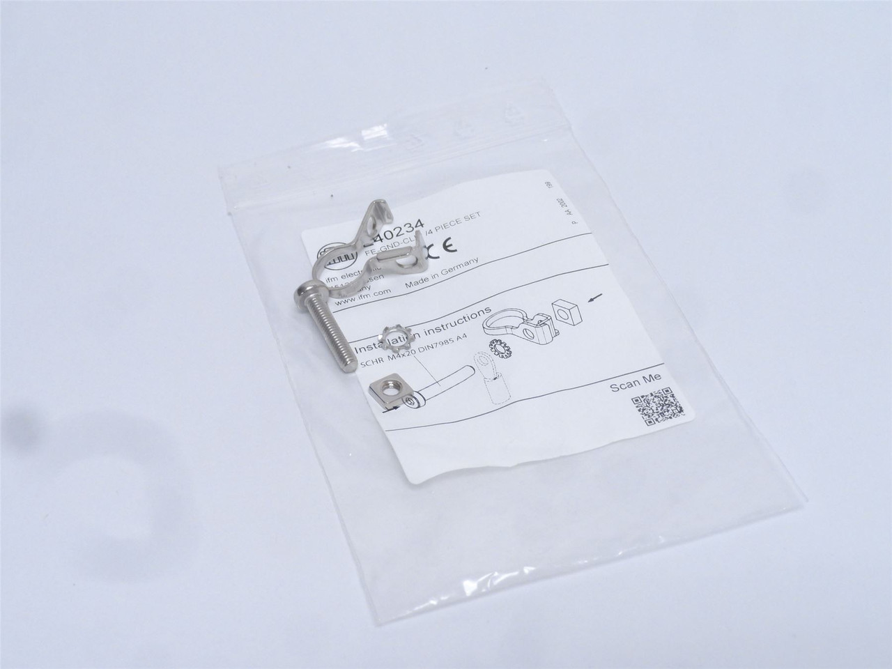 ifm E40234; Proximity Sensor Stainless Steel Grounding Clamp