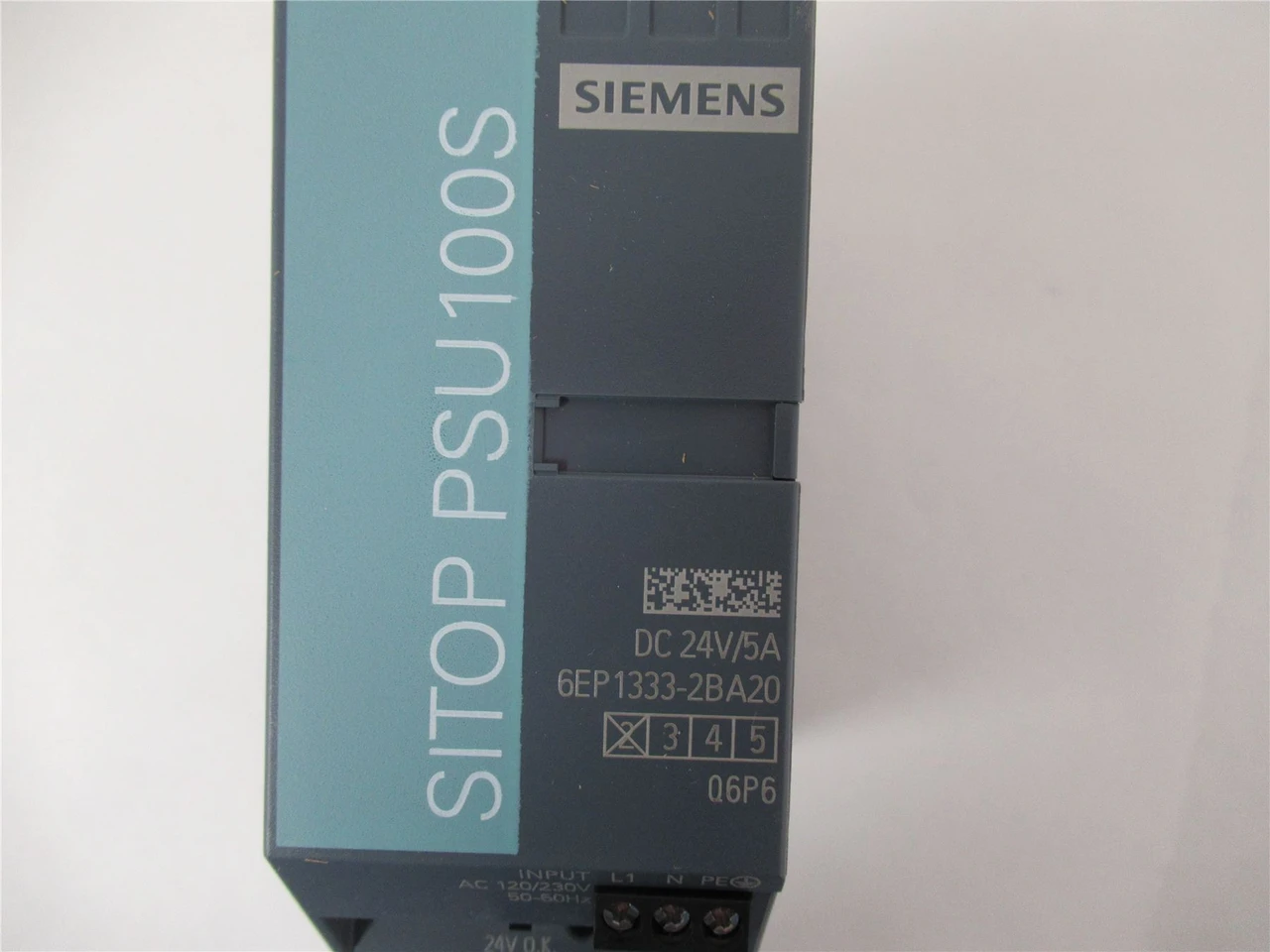 Siemens 6EP1333-2BA20; Power Supply AC-IN; DC 24V/5A-OUT