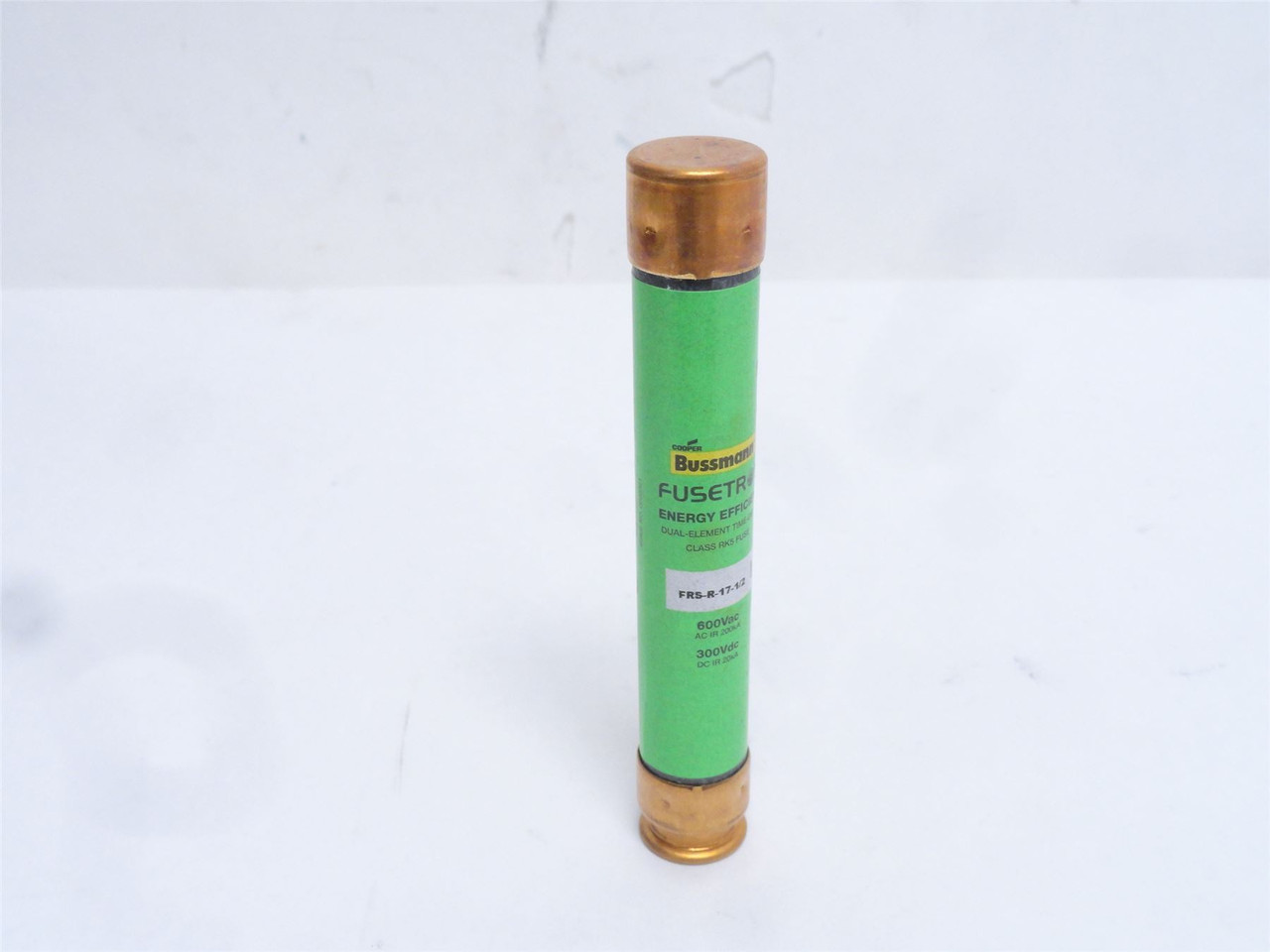 Bussmann FRS-R-17-1/2; Time Delay Fuse 17-1/2A; 600VAC/300VDC
