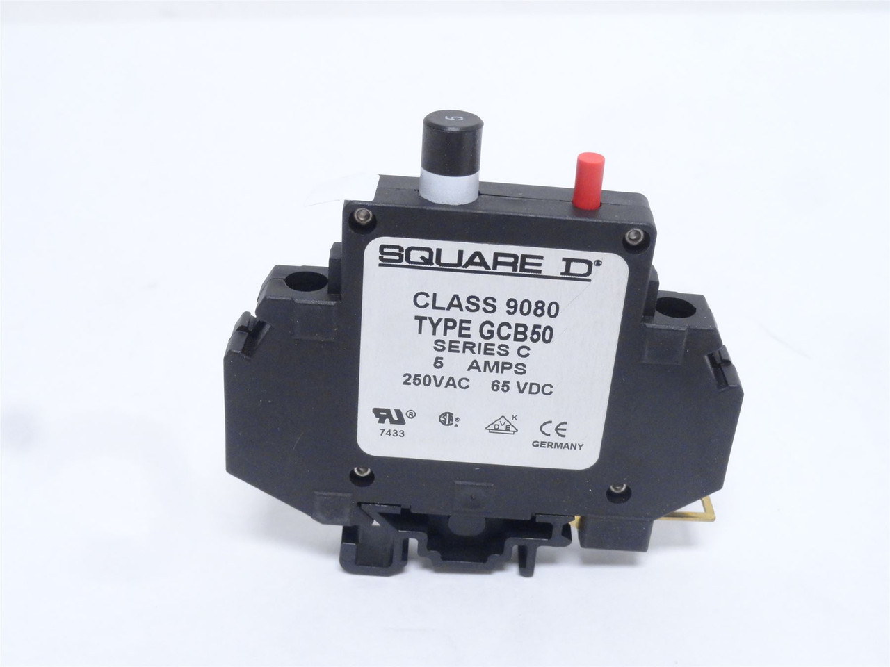 Square D 9080GCB-50; Circuit Protector; 5 Amp; 250VAC/65VDC