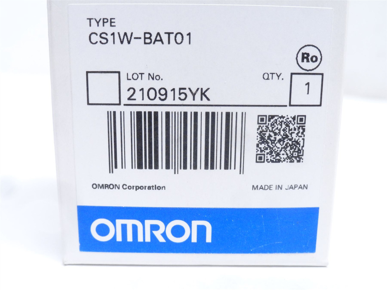 Omron CJ1W-BAT01; Wired Lithium Battery; 3V; 850mAh