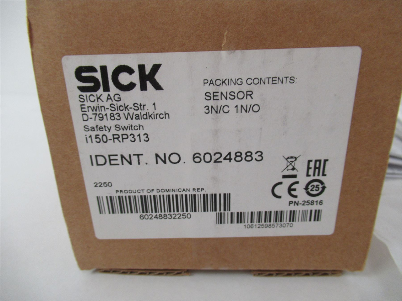 SICK 6024883; Cable Pull Switch 3NC 3A 240V