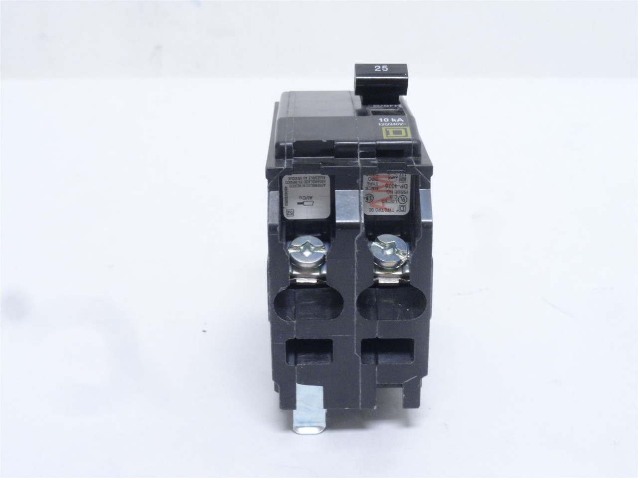 Square D QO225; Circuit Breaker; 25A; 2-Pole; 120/240VAC