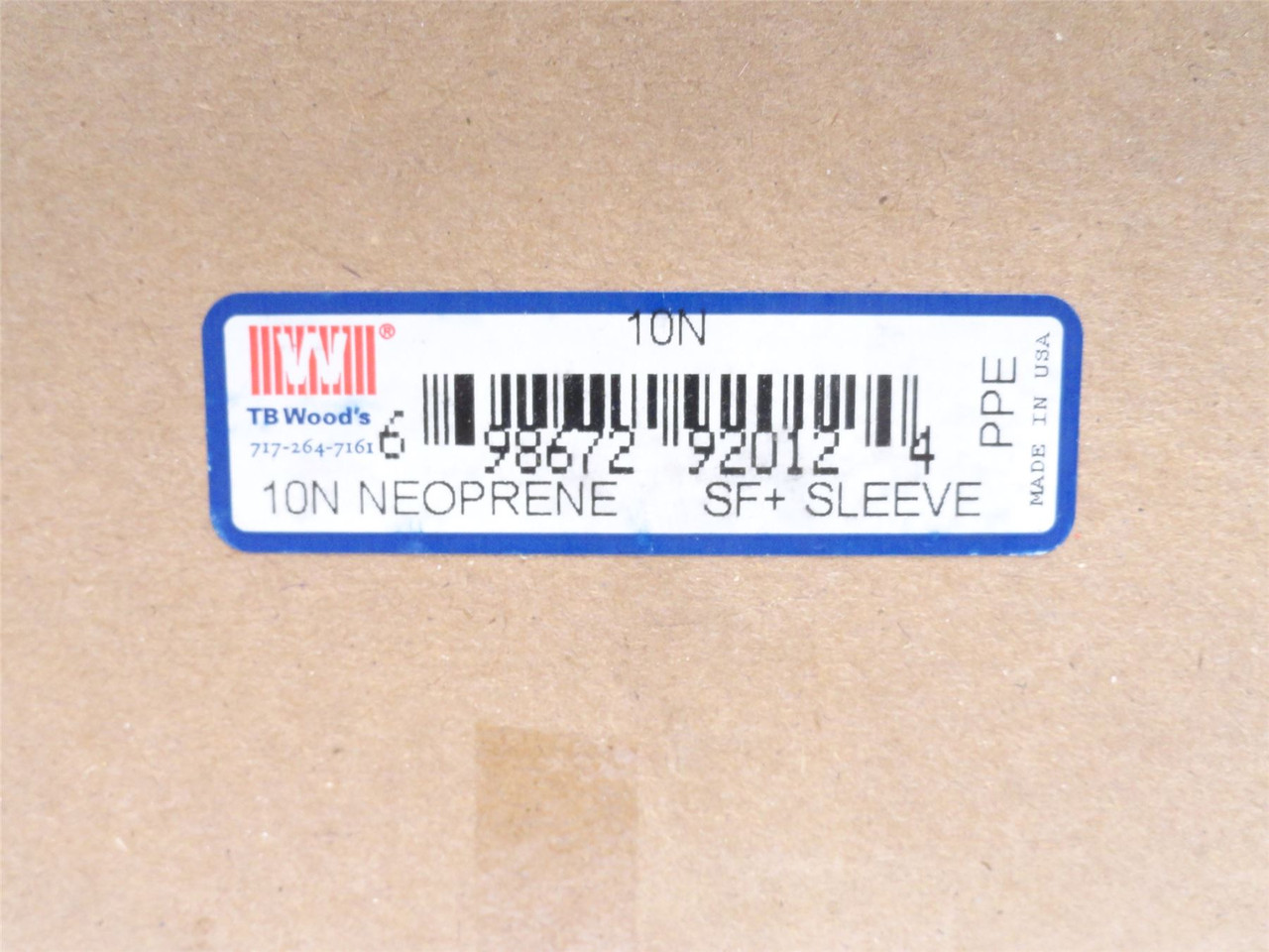 TB Woods 10N; Two Piece Coupling Sleeve; With Ring; Size: 10