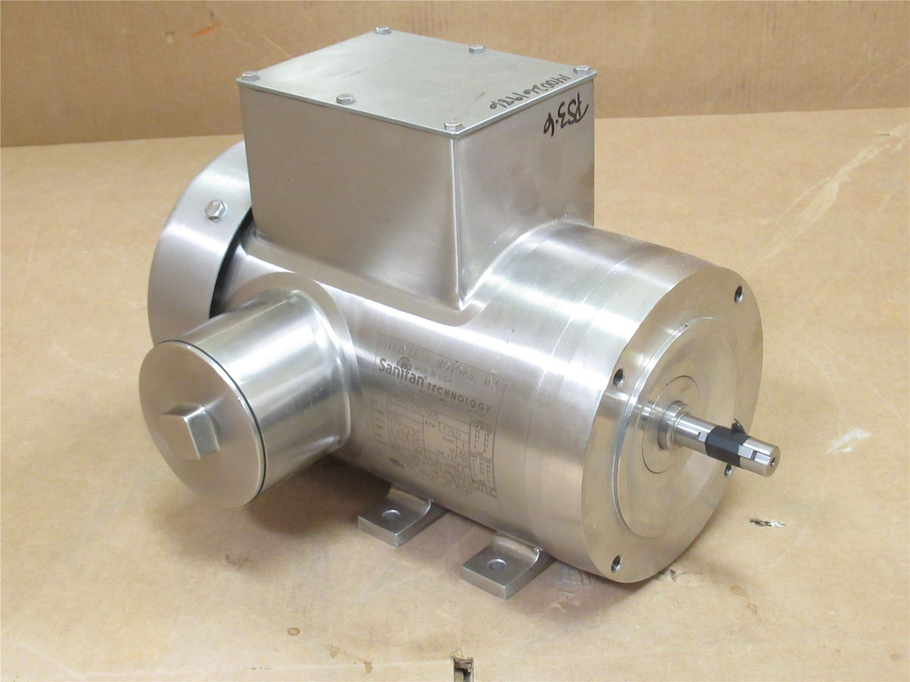 Sanitan SC2C02T08B1; AC Motor SS; 1HP; 115/230V; 1760RPM; 1PH