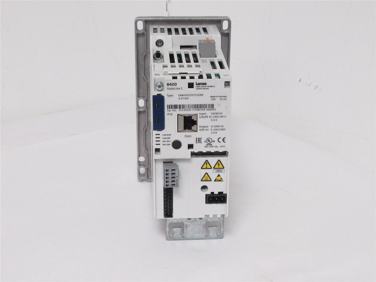 Lenze E84AVSCE3712SX0; Frequency Inverter Drive; 230/240V