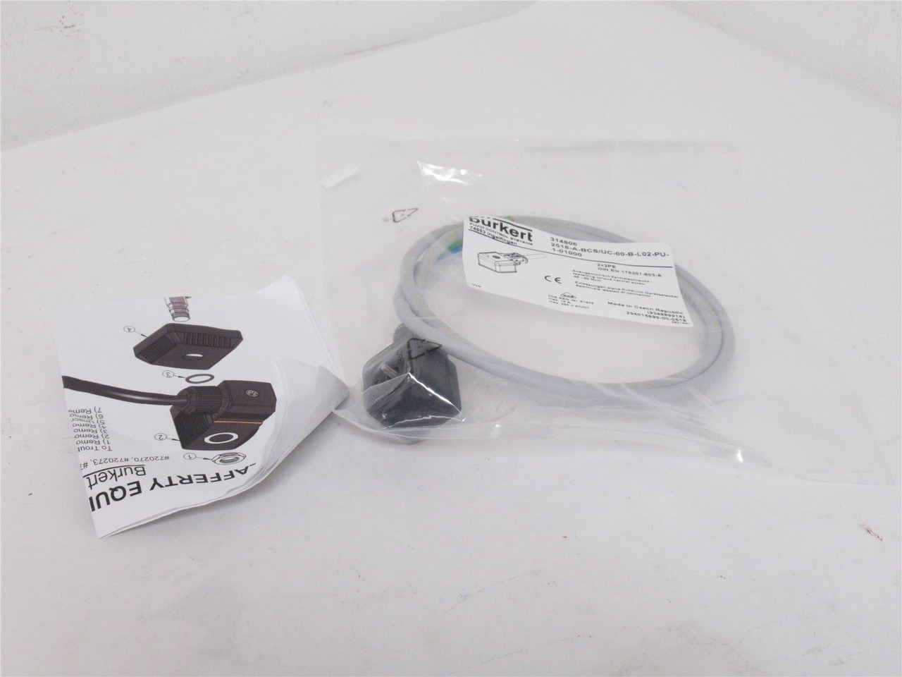 BURKERT 314806; Cable Plug; 230VAC/DC; 10A; 2+2PE