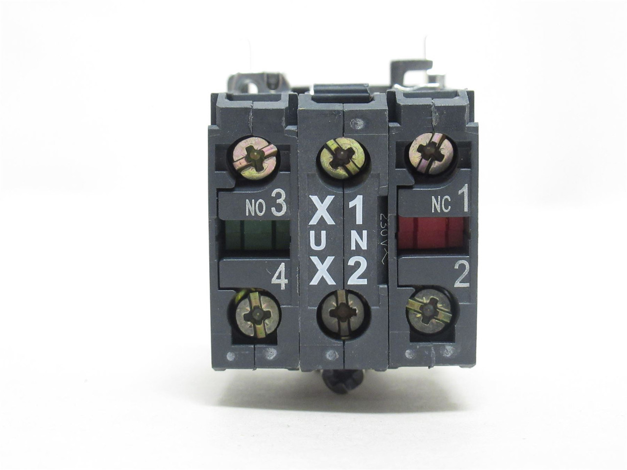 Schneider XB4BW73731M5; Illuminated Switch; 2-Head; 6A 120VAC