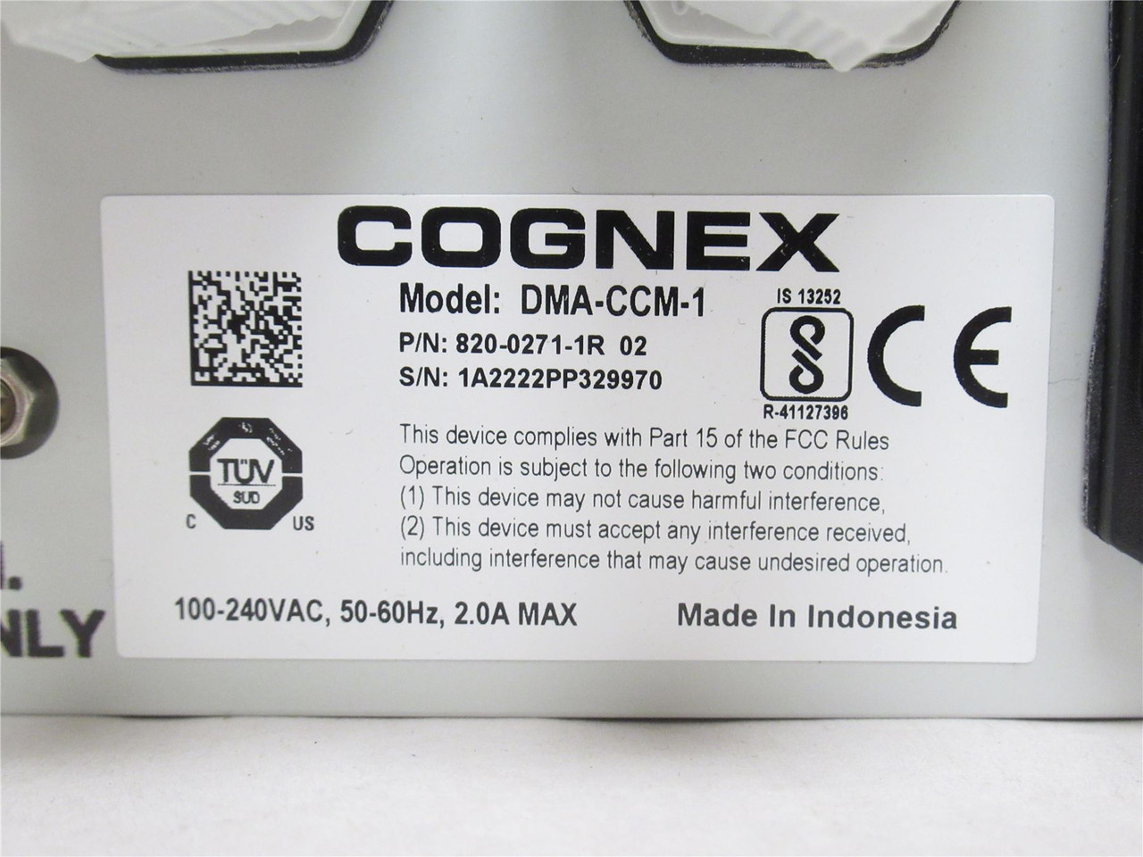 Cognex DMA-CCM-1; Scanner Junction Box; 823-0211-1R; 100-240V