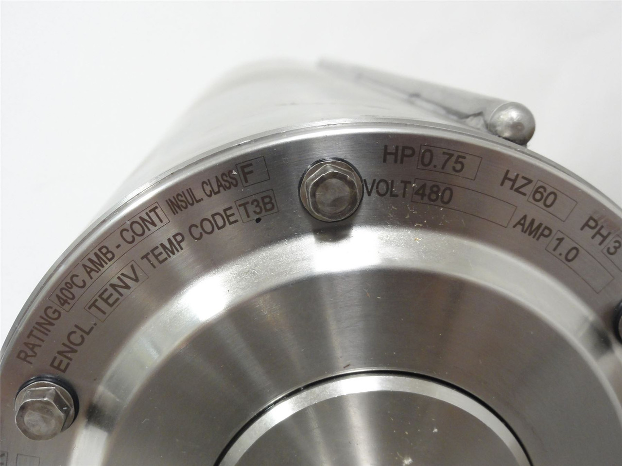 Van Der Graaf TM127B25-475NB-TBCW; Drum Motor; 15"W; 0.75HP