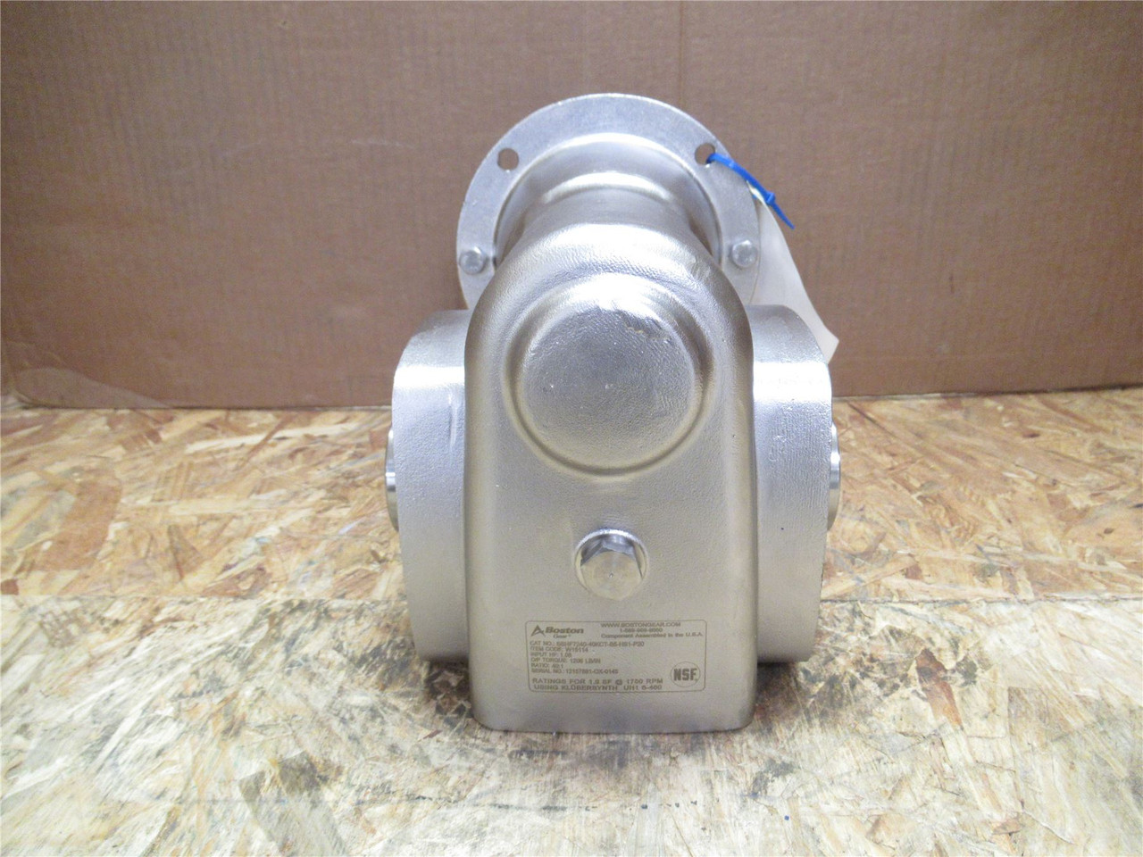 Boston Gear SSHF7240-40KCT-B5-HS1-P20; Gearbox SS; 40:1 Ratio