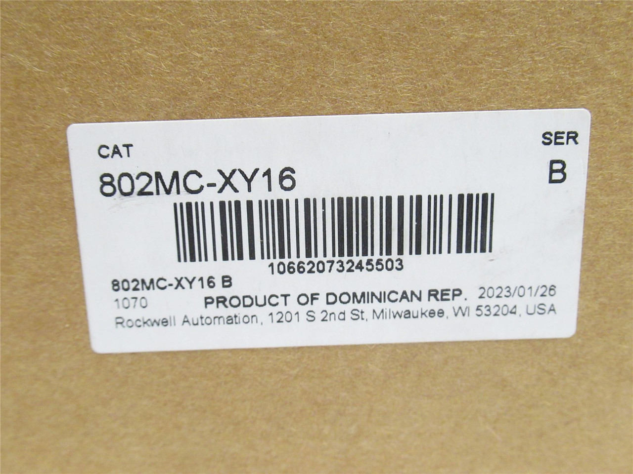 Allen-Bradley 802MC-XY16; Wired Limit Switch 60A; 600VAC