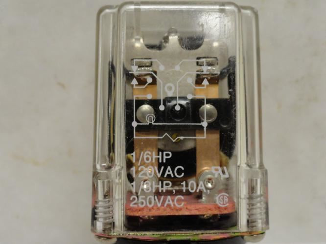 Potter KRP11DN-6; Relay; GP; 10A@250VAC; Coil: 120VAC; 6Hp
