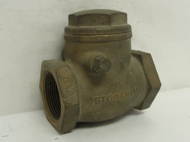 Stockham B-322T-1-1/2; Swing Check Valve; Bronze; 1-1/2" FNPT