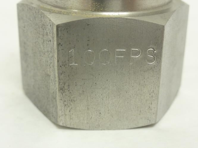 Foster 1QQFPS; Hydraulic Hose Coupler; SS; 1" FNPT