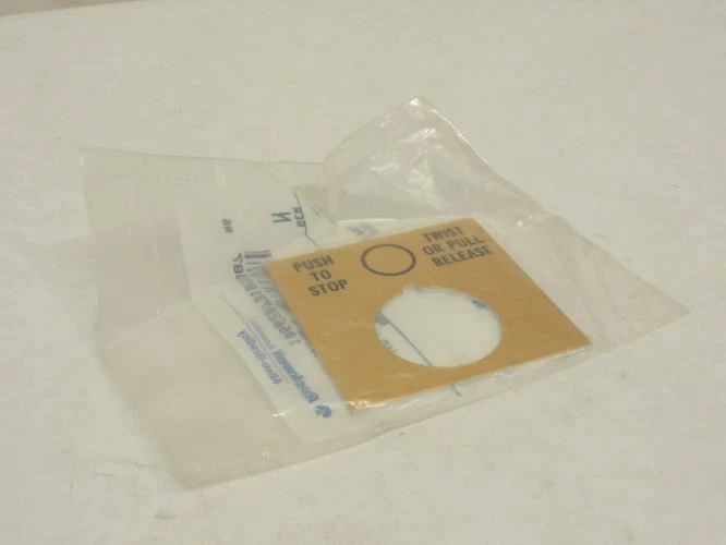 Allen-Bradley 800T-X647; Legend Plate; Alum; Gold; Size: 30.5mm