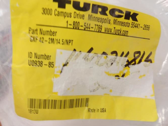 Turck GXF 42-2M/14.5/NPT; Circular Connector 4-pin 2M
