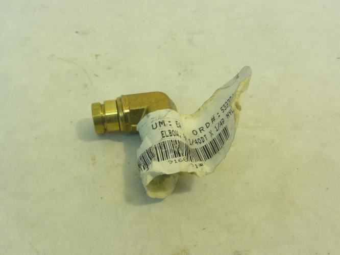 Kalmar 91603181; Elbow Fitting; 90 Degree; 1/4" Tube; 1/4" NPT