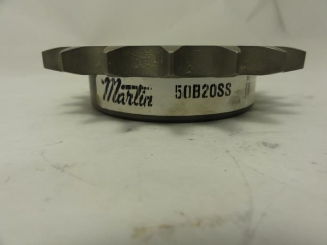 Martin 50B20SS-1-1/4NK; Sprocket # 50; 20T; 1-1/4"ID NO Keyway