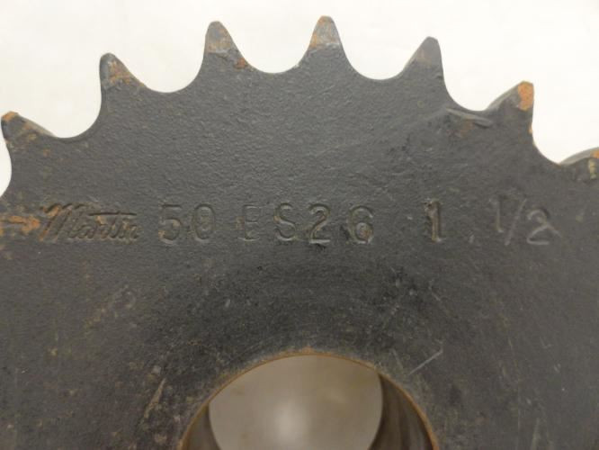 Martin 50BS26 1-1/2; Sprocket # 50; 26Teeth; 1-1/2"ID