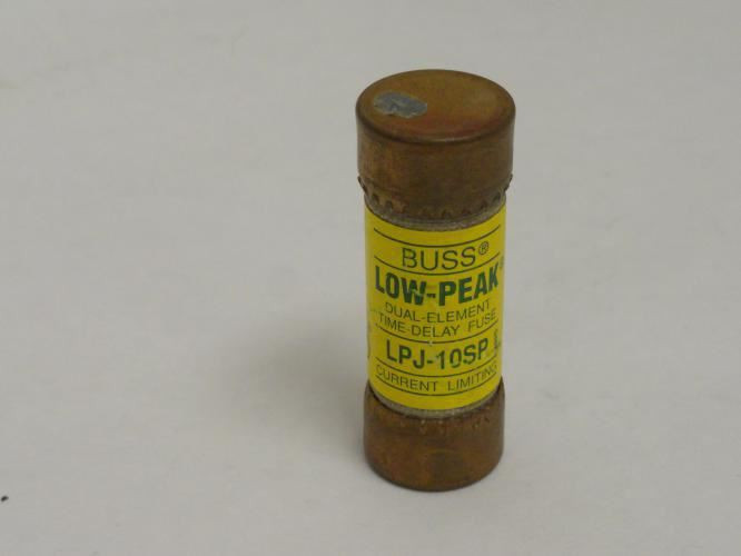 Bussmann LPJ-10SP; Dual Element Time Delay Fuse; 10 Amp; 600V