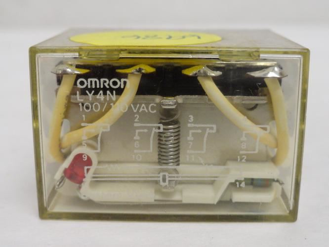 Omron LY4N-AC100/110; Relay; GP; 10A; 240VAC; Coil 110/110VAC