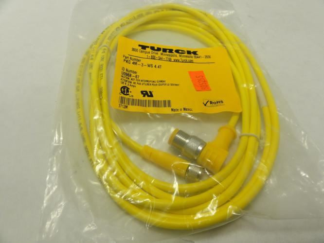 Turck PKG 4M-3-WS 4.4T; Cordset; 125V; 2A; 4M Cable