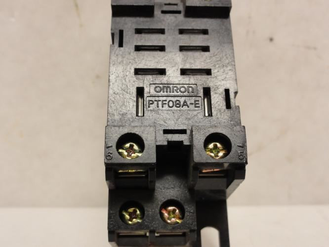 Omron PTF08A-E; Finger Safe Relay Socket; 15A; 240VAC; 8-Pin
