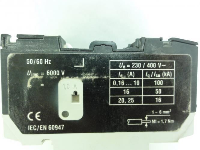 Moeller PKZM0-1; Manual Starter; .63-1A; 690V; 3P