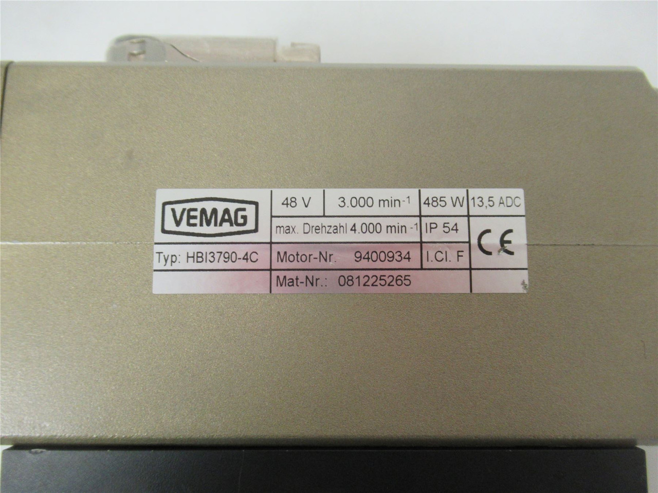 Robert Reiser 335813904; Conveyor Drive Motor