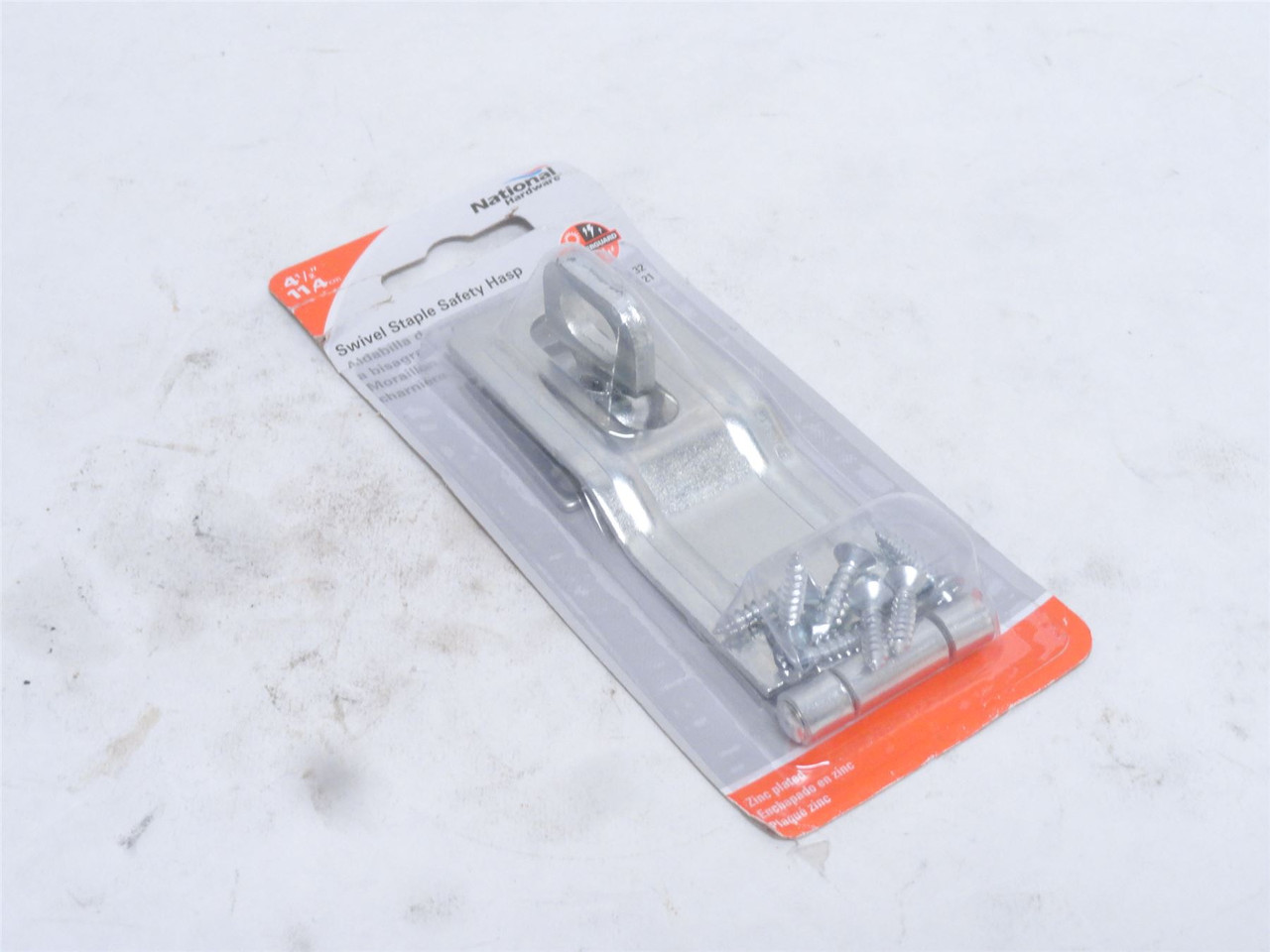 National Hardware N102-921; Swivel Staple Safety Hasp