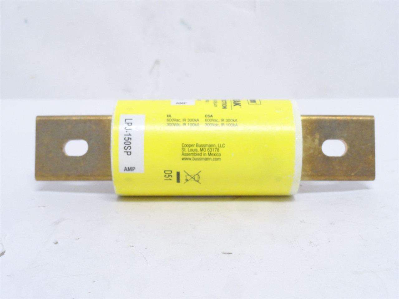 Bussmann LPJ-150SP; Time Delay Fuse; 150A; 600VAC/300VDC