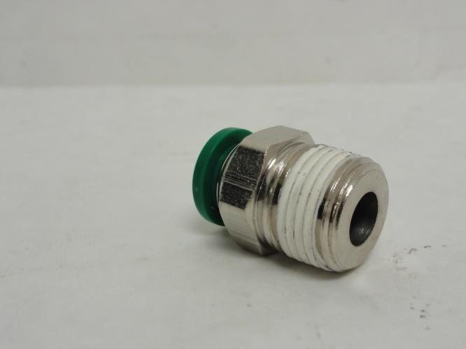 Parker W68PLP-6-6; Straight Tube Connector; 3/8" Tube x 3/8 NPT