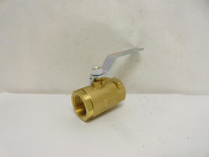 Industry-Std 20K908; Brass Ball Valve; Lever; 1FNPT; 600WOG