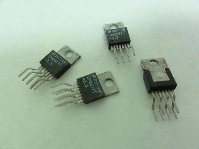 TI LM2677T-3.3; Lot-4 Voltage Regulators; 5A; 3.3V