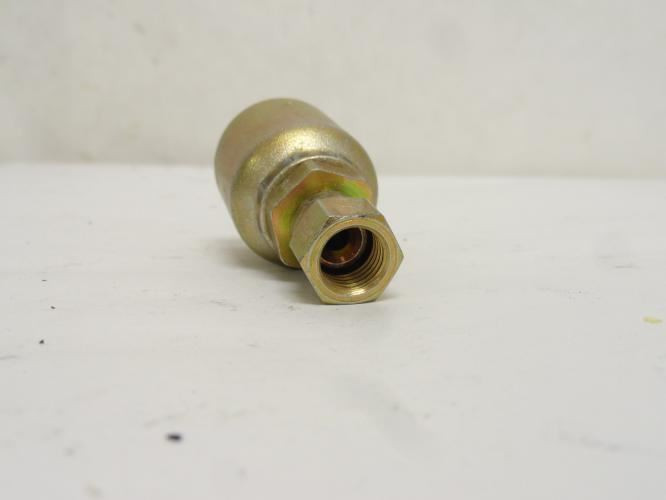 Parker 10643-4-6; Crimp Hydraulic Hose Fitting; 3/8 JIC Swivel