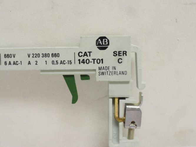 Allen-Bradley 140-T01; Indicating Contact Block Trip 6A; 660V